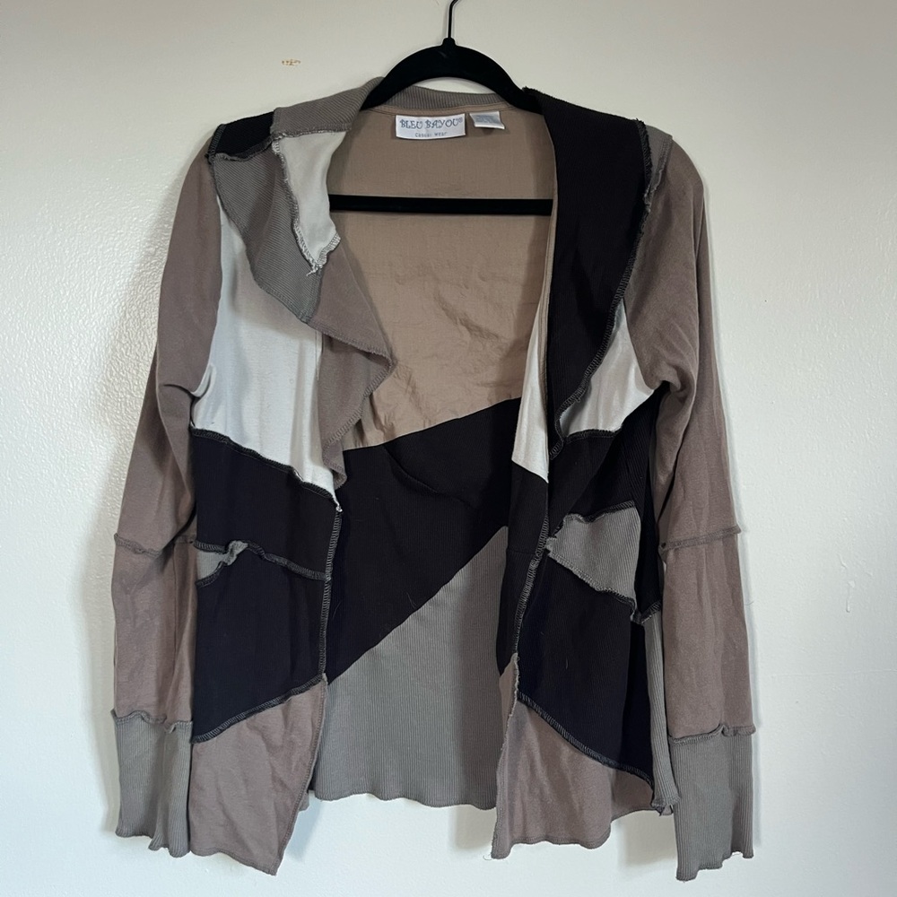 Multicolor Patchwork Cardigan